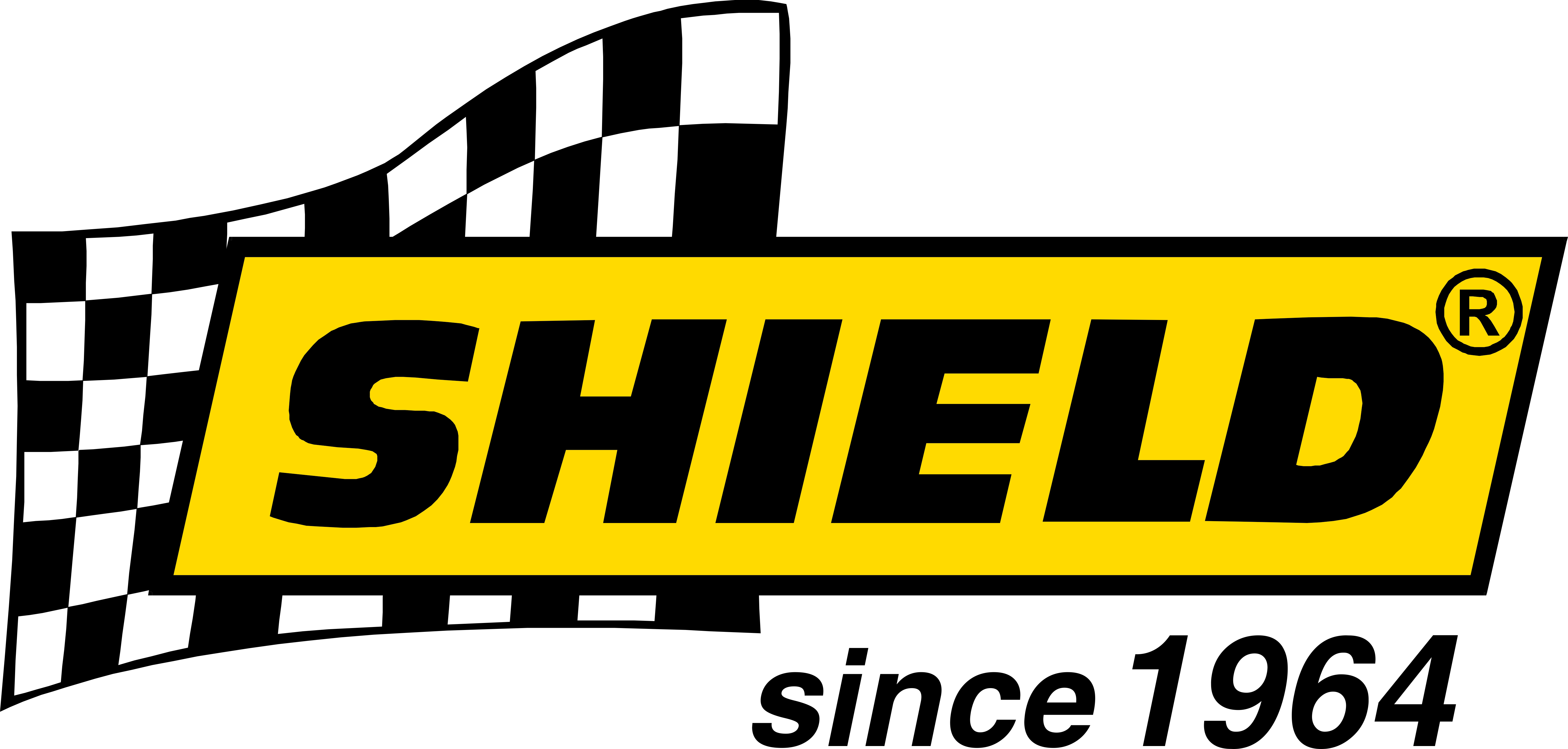 Shield since 1964 logo large hi res